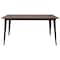 Flash Furniture Rectangle Black Metal Table, 30.25" x 60", 30.25" W, 60" L, 30.5" H, Wood, Wood Grain CH-61010-29M1-BK-GG - alternate 6